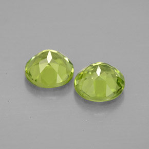  ct natürliche grüner Peridot-Edelsteine, Rundschliff, VVS-VS
