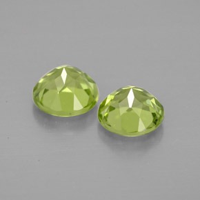  ct natürliche grüner Peridot-Edelsteine, Rundschliff, VVS-VS