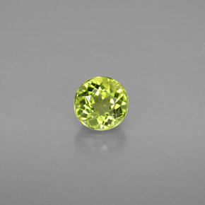 0,84 ctw natürlicher grüner Peridot, Rundschliff, VS