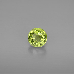 0,84 ctw natürlicher grüner Peridot, Rundschliff, VS