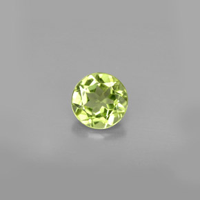 0,82 ctw natürlicher grüner Peridot, Rundschliff, VS