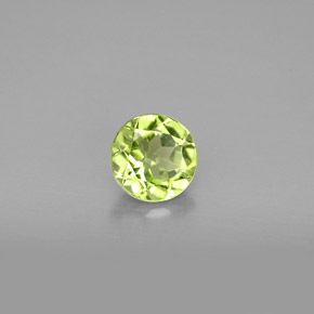 0,82 ctw natürlicher grüner Peridot, Rundschliff, VS