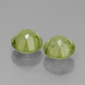  ct natürliche grüner Peridot-Edelsteine, Rundschliff, VVS-VS