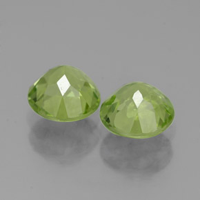  ct natürliche grüner Peridot-Edelsteine, Rundschliff, VVS