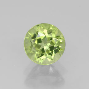0,91 ctw natürlicher grüner Peridot, Rundschliff, VS-SI