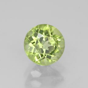 0,91 ctw natürlicher grüner Peridot, Rundschliff, VS-SI