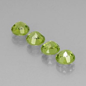  ct natürliche grüner Peridot-Edelsteine, Rundschliff, VVS-VS