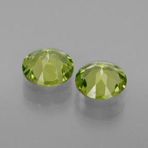  ct natürliche grüner Peridot-Edelsteine, Rundschliff, VVS-VS