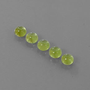  ct natürliche grüner Peridot-Edelsteine, Rundschliff, Transparent