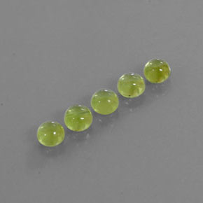  ct natürliche grüner Peridot-Edelsteine, Rundschliff, Transparent