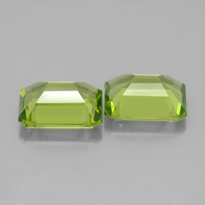  ct natürliche grüner Peridot-Edelsteine, Smaragdschliff, VVS