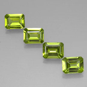  ct natürliche grüner Peridot-Edelsteine, Smaragdschliff, VVS