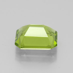 2,09 ctw natürlicher grüner Peridot, Smaragdschliff, VVS