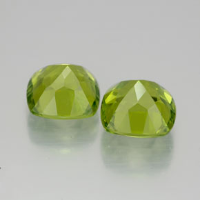 ct natürliche grüner Peridot-Edelsteine, Kissenschliff, VVS-VS