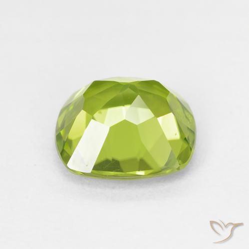 2,72 ctw natürlicher grüner Peridot, Kissenschliff, VS