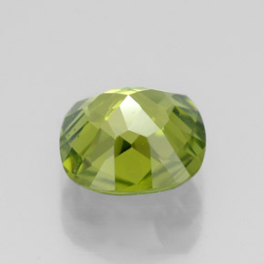 2,33 ctw natürlicher grüner Peridot, Kissenschliff, VVS