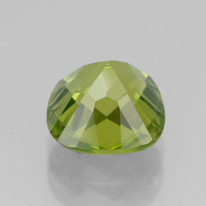 2,42 ctw natürlicher grüner Peridot, Kissenschliff, VS