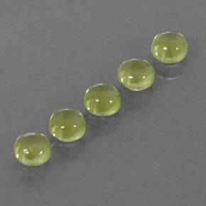  ct natürliche grüner Peridot-Edelsteine, Rundschliff, Transparent