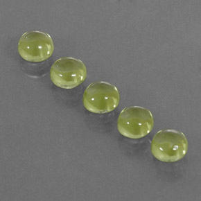  ct natürliche grüner Peridot-Edelsteine, Rundschliff, Transparent