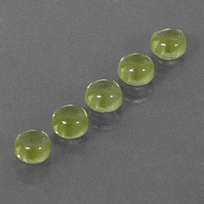  ct natürliche grüner Peridot-Edelsteine, Rundschliff, Transparent