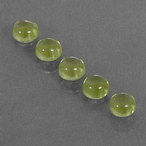  ct natürliche grüner Peridot-Edelsteine, Rundschliff, Transparent