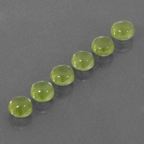  ct natürliche grüner Peridot-Edelsteine, Rundschliff, Transparent