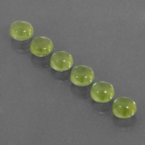  ct natürliche grüner Peridot-Edelsteine, Rundschliff, Transparent