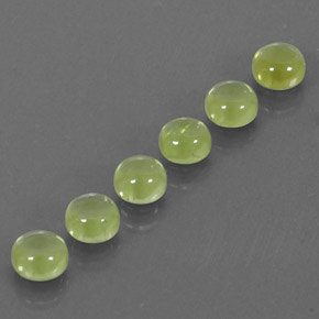 ct natürliche grüner Peridot-Edelsteine, Rundschliff, Transparent