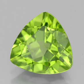 2,45 ctw natürlicher grüner Peridot, Trillion, VS