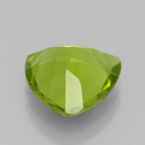 3,07 ctw natürlicher grüner Peridot, Trillion, VS-SI