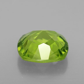 2,50 ctw natürlicher grüner Peridot, Kissenschliff, VS