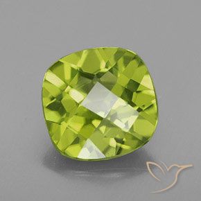 9,17 ctw natürlicher gelblich-grün Peridot, Kissen, VS