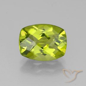 2.50ct Natürlicher gelblich-grün Peridot, Kissen, VS