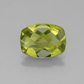 1,87 ctw natürlicher grüner Peridot, Kissenschliff, VS