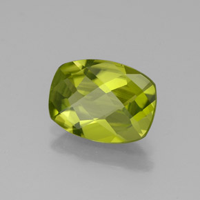 1,87 ctw natürlicher grüner Peridot, Kissenschliff, VS