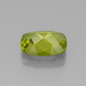1,87 ctw natürlicher grüner Peridot, Kissenschliff, VS