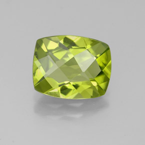 2,50 ctw natürlicher grüner Peridot, Kissenschliff, VS