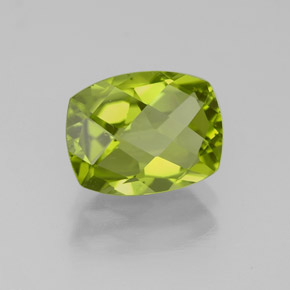 2,44 ctw natürlicher grüner Peridot, Kissenschliff, VS-SI