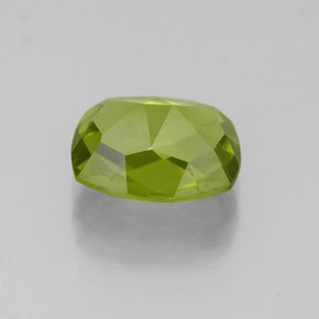 2,44 ctw natürlicher grüner Peridot, Kissenschliff, VS-SI