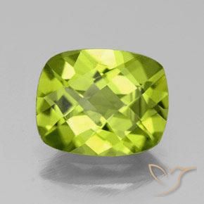 2,73 ctw natürlicher grüner Peridot, Kissenschliff, VS
