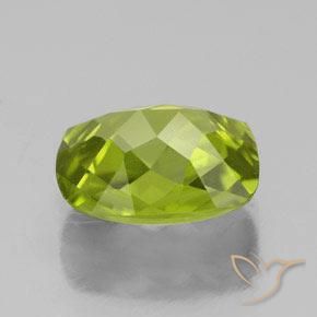2,73 ctw natürlicher grüner Peridot, Kissenschliff, VS