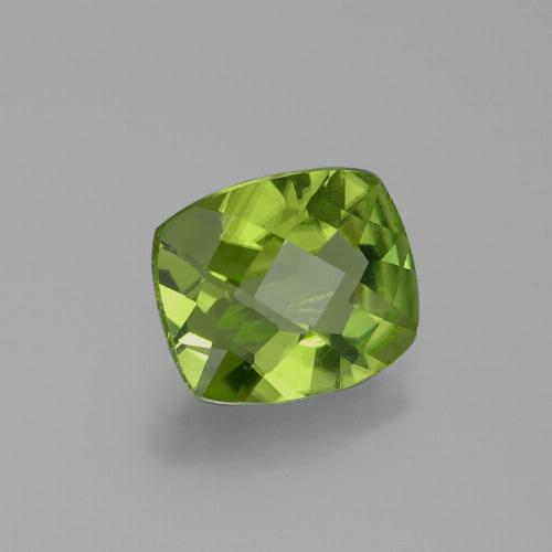 2,48 ctw natürlicher grüner Peridot, Kissenschliff, VS