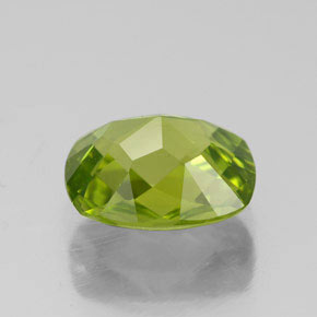 2,82 ctw natürlicher grüner Peridot, Kissenschliff, VVS-VS