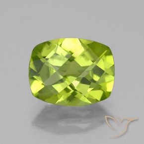 2.60ct Natürlicher Lebendiges grün Peridot, Kissen, VS
