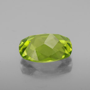 2,09 ctw natürlicher grüner Peridot, Kissenschliff, VVS-VS