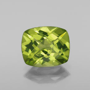 2,65 ctw natürlicher grüner Peridot, Kissenschliff, VS-SI