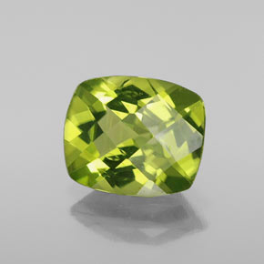 2,65 ctw natürlicher grüner Peridot, Kissenschliff, VS-SI