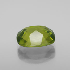 2,88 ctw natürlicher grüner Peridot, Kissenschliff, VS