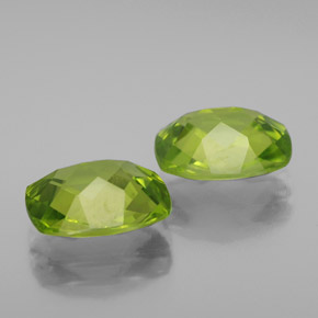  ct natürliche grüner Peridot-Edelsteine, Kissenschliff, VS-SI