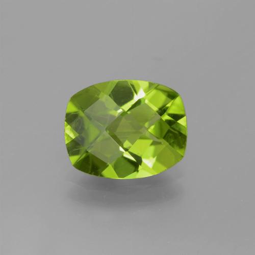 2,49 ctw natürlicher grüner Peridot, Kissenschliff, VS-SI